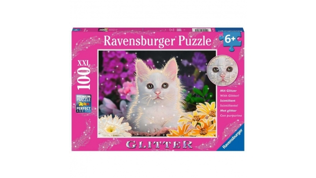 Ravensburger Puzzel Glitter Katje 100 XXL Stukjes
