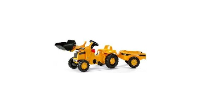 Rolly Toys 023288 RollyKid CAT Tractor met Lader en Aanhanger