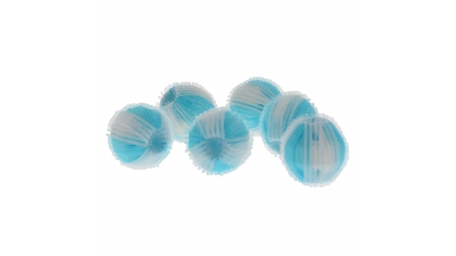 Scanpart Anti-Pluis Wasmachine Ballen 4 cm 6 Stuks Blauw/Wit