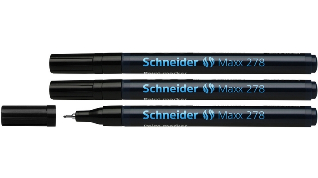 Schneider S-127801-3 Lakmarker Maxx 278 0,8 Mm Zwart Set Van 3