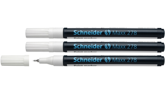 Schneider S-127849-3 Lakmarker Maxx 278 0,8 Mm Wit Set Van 3