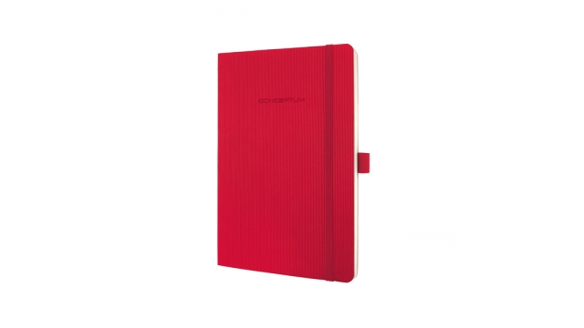 Sigel SI-CO324 Notitieboek Conceptum Pure Softcover A5 Rood Geruit