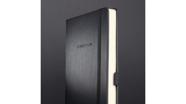 Sigel SI-CO121 Notitieboek Conceptum Pure Hardcover A5 Zwart Geruit