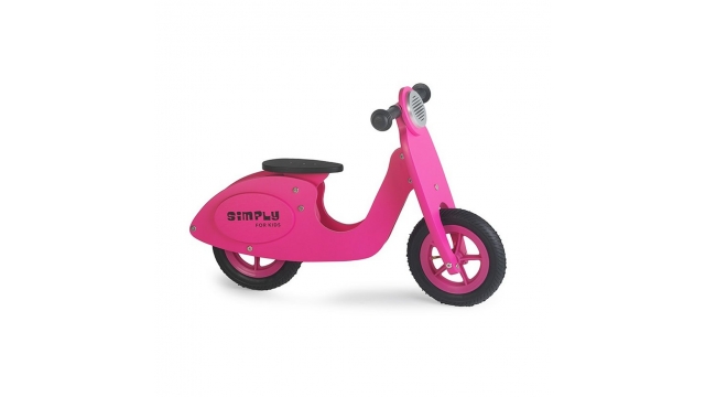 Simply for Kids Houten Loopscooter Roze
