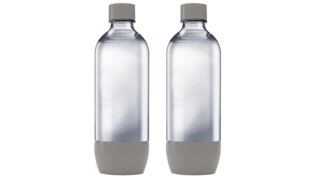 Sodastream Herbruikbare Flessen 1L 2 Stuks Grijs