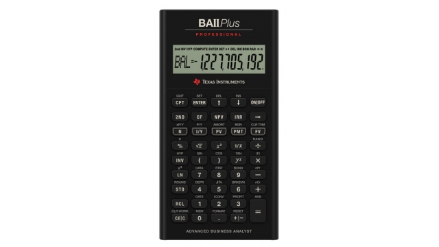 Texas Instruments TI-BAII+PRO Calculator Financieel TI-BA II Plus Prof