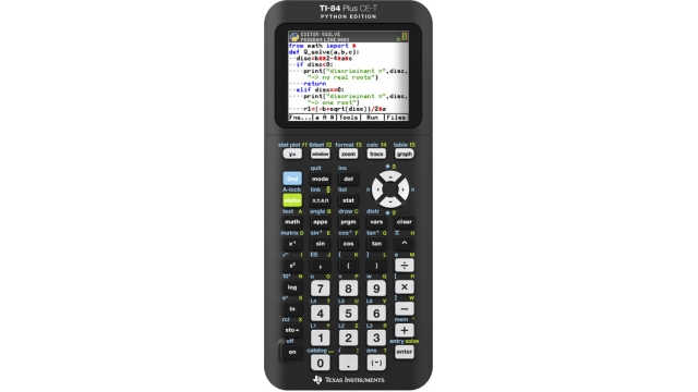 Texas Instruments TI-84PLCEPYT-C Graphing Calculator 84PLCET PY Python Edition