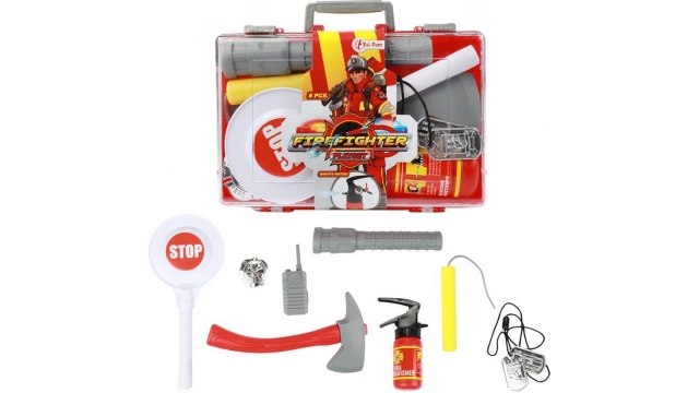 Toi Toys Fire Fighter Brandweerkoffer met Accessoires 25x16x6cm