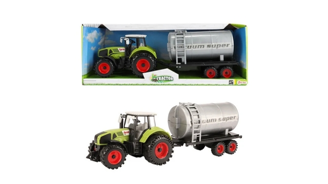 Tractor met Watertank Groen 20cm