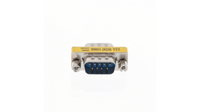 Valueline VLCP52811M Seriële Adapter Sub-d 9-pins Male - Sub-d 9-pins Male Metaal