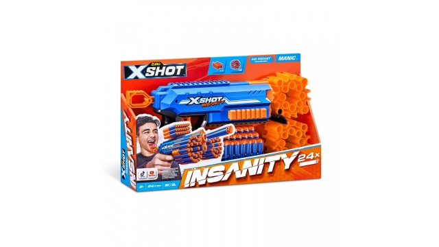 Zuru X-Shot Insanity Manic Blaster + 24 Darts