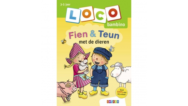 Zwijsen Loco Bambino Oefenboekje Fien en Teun met de Dieren